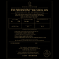 A black and gold Thunderstone Founders Run Certificate of Authenticity card from Native Bolt, featuring product details and authentication text.